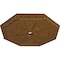 Ekena Millwork Spring Octagonal Ceiling Medallion (Canopies up to 3"), 29 1/8"OD x 2 1/4"ID x 1 1/8"P, Smokey Topaz CM30SPSTF - alternate 4